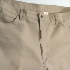 Vintage Levis 517 Pants Men Actual 39x27 Brown Sta Prest Bootcut Flared Made USA